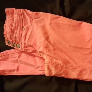 Hot pink jeans